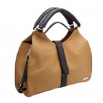 Beau Design Stylish  Beige Color Imported PU Leather Handbag With Double Handle For Women's/Ladies/Girls